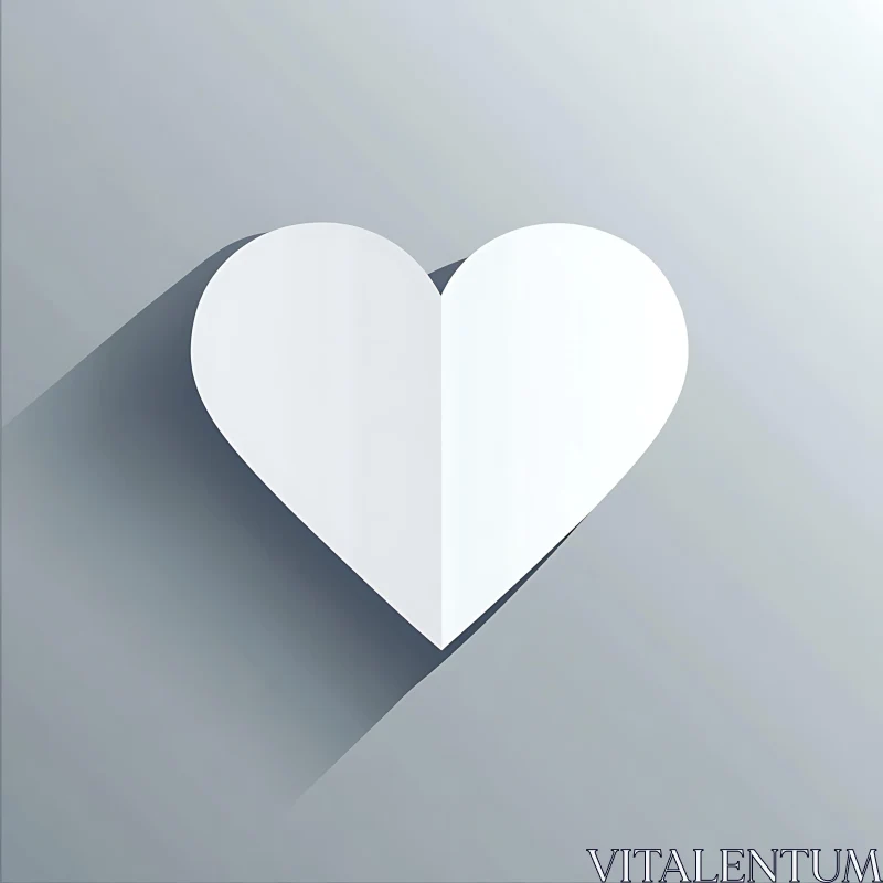 Simple Heart Shape Design AI Image