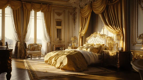 Opulent Golden Decor Bedroom