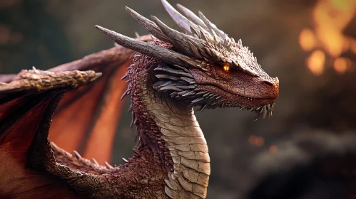 Dragon Close-Up: A Mythical Beast