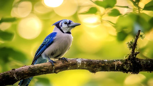 Blue Jay Portrait in Natural Light