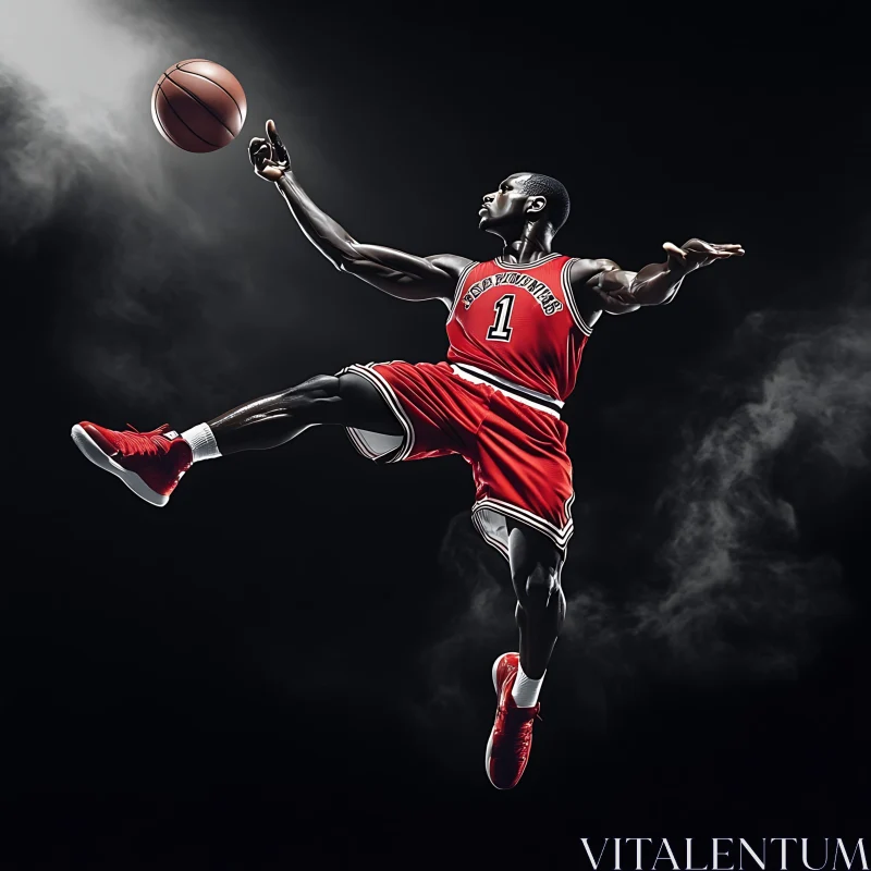 Athlete with Ball AI Image