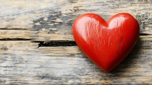 Wooden Heart Close-up