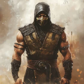 Masked Warrior Portrait