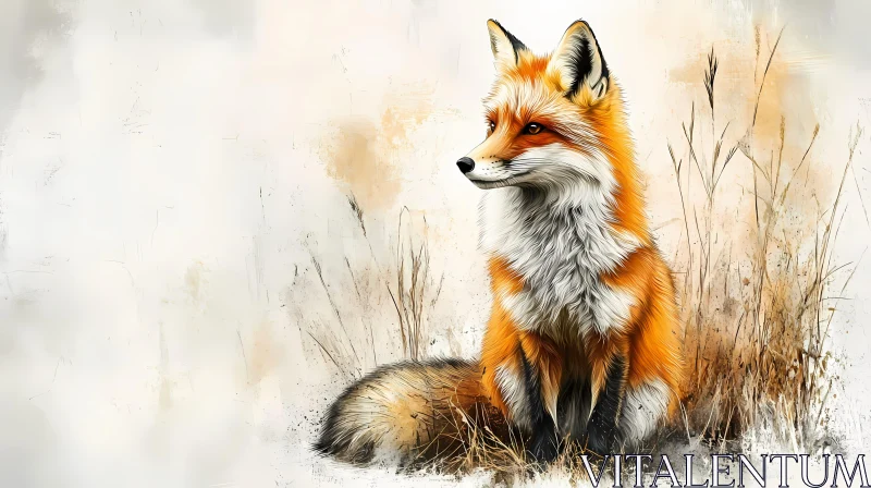 AI ART Fox in the Wild