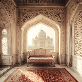 Architectural Grandeur: Taj Mahal Interior