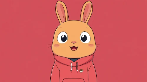 Adorable Illustrated Bunny Character