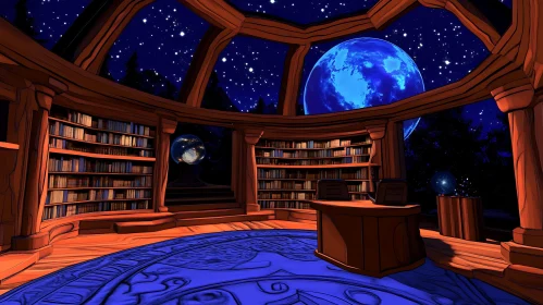 Blue Moon Library Interior