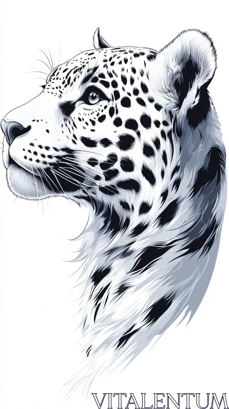 Intricate Leopard Art Design AI Image