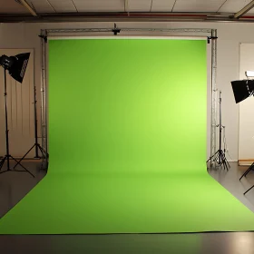 Green Screen Studio with Lighting