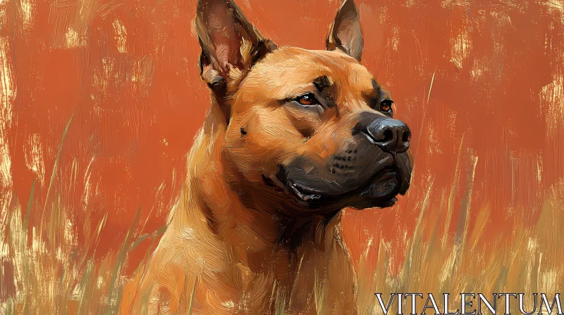 Canine Art Painting AI Image