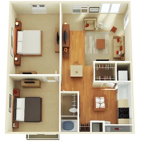 Cozy Apartment Layout Design