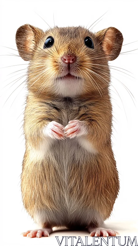 Adorable Mouse with Whiskers AI Image