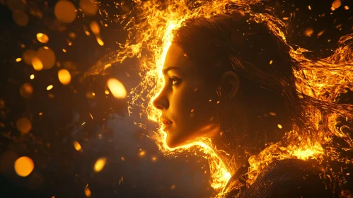 Woman Engulfed in Flames