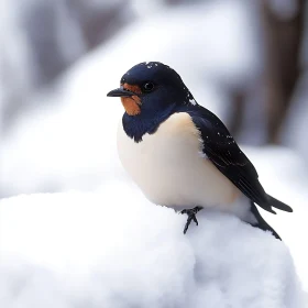 Winter Swallow Portrait