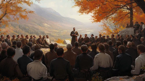 Outdoor Meeting in the Fall