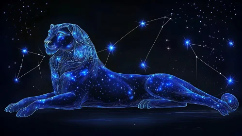 Star Lion Illustration