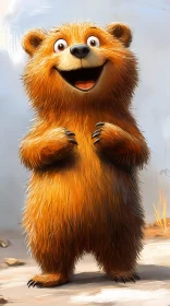 Joyful Bear Character Art