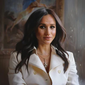 Elegant Portrait of Meghan Markle