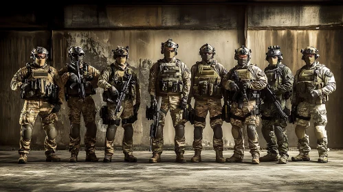 Combat Ready: A Team of Soldiers