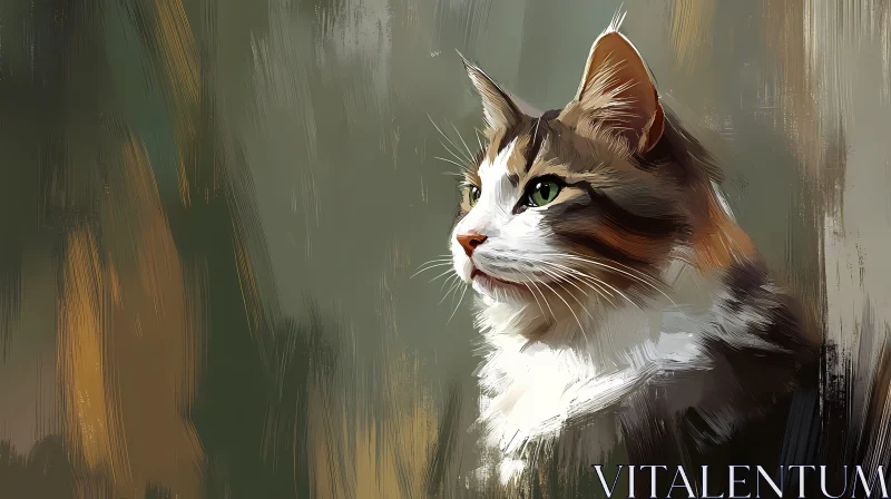 Feline Art Painting AI Image