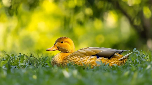 Peaceful Duck Portrait