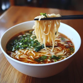 Bowl of Asian Noodle Soup