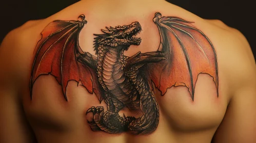 Detailed Dragon Tattoo Art