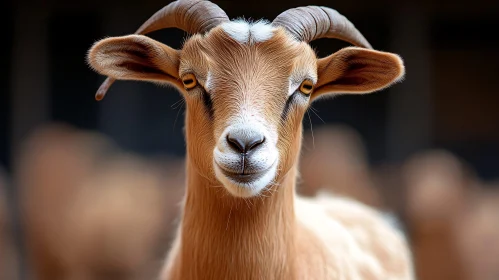 Intricate Goat Portrait