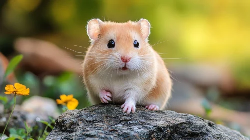 Charming Hamster Amidst Nature