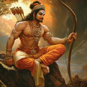 Divine Archer: A Portrait of Strength