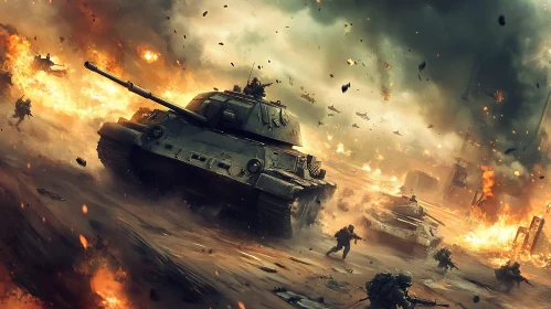 Armored Warfare: Tanks in Battle Scene