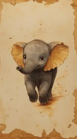 Whimsical Elephant Sketch