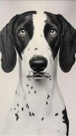 Black and White Canine Art