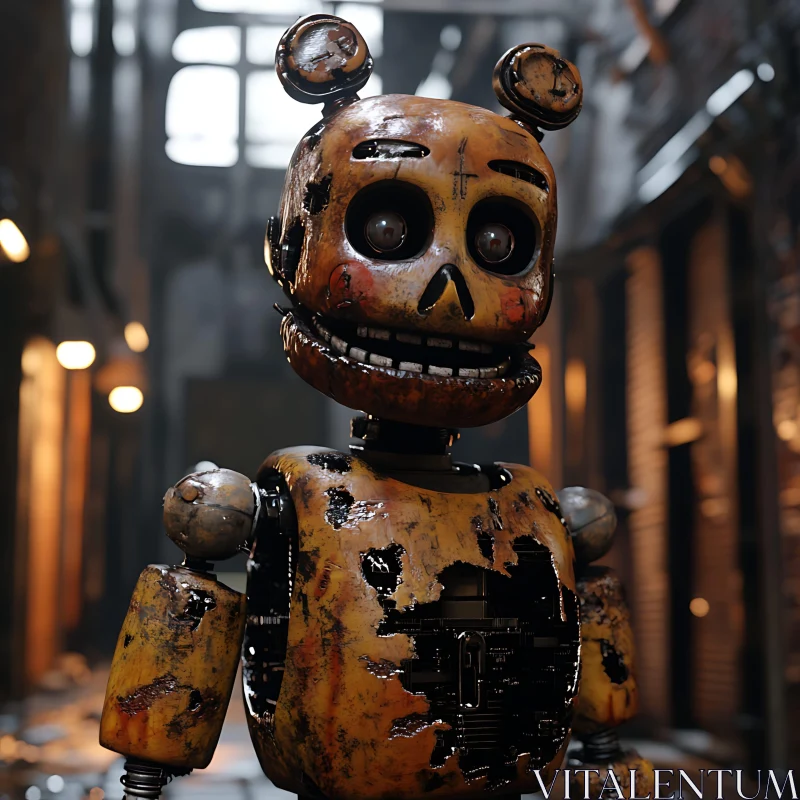 AI ART Decaying Animatronic Robot