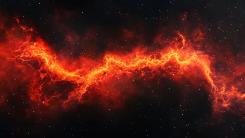 Sinuous Fire Across Cosmic Expanse