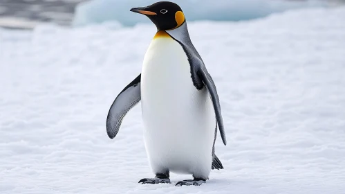 Emperor Penguin in the Ice