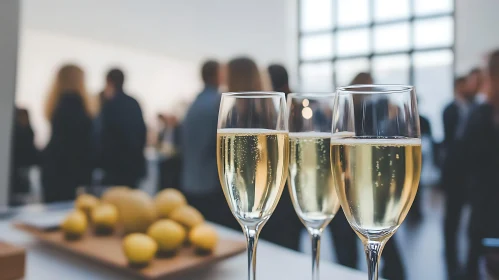 Sparkling Champagne at a Luxurious Event