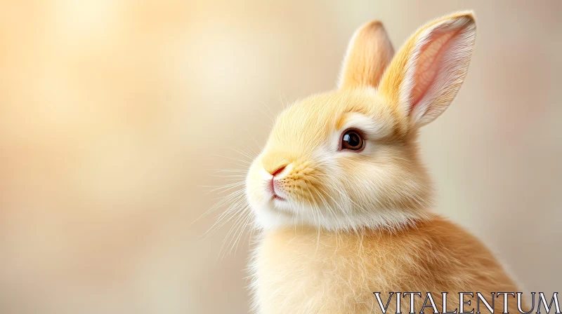 Charming Bunny Close-Up AI Image