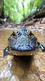 Crocodile in Tranquil Water