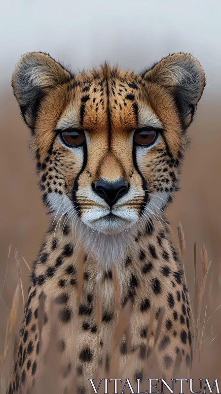 Cheetah in the Wild AI Image