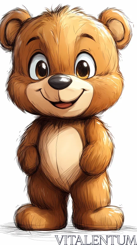 AI ART Cute Cartoon Bear