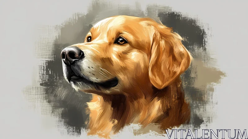 Canine Beauty in Art AI Image