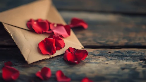 Love Letter with Rose Petals