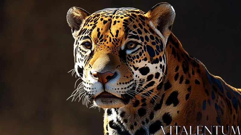 AI ART Jaguar in the Wilderness