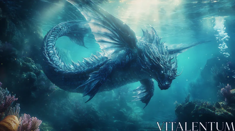 AI ART Sea Dragon Swimming