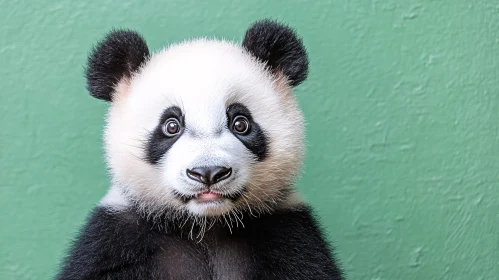 Charming Young Panda Image