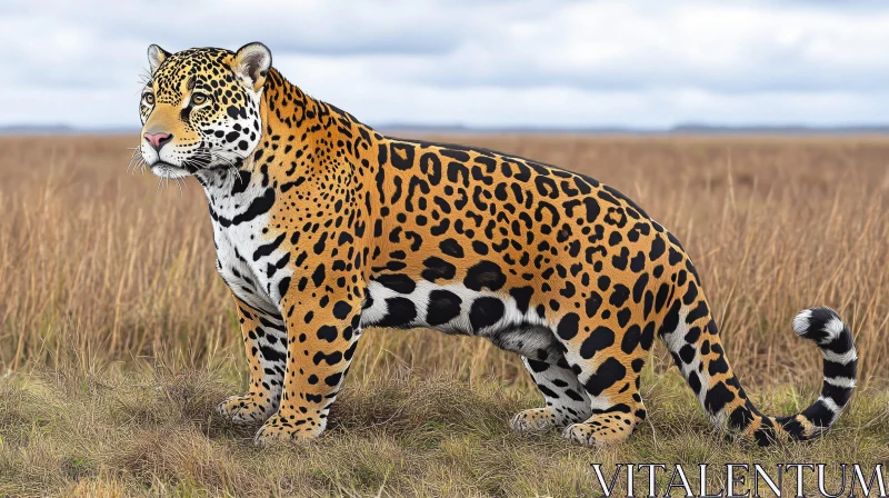 AI ART Elegant Jaguar in Natural Habitat