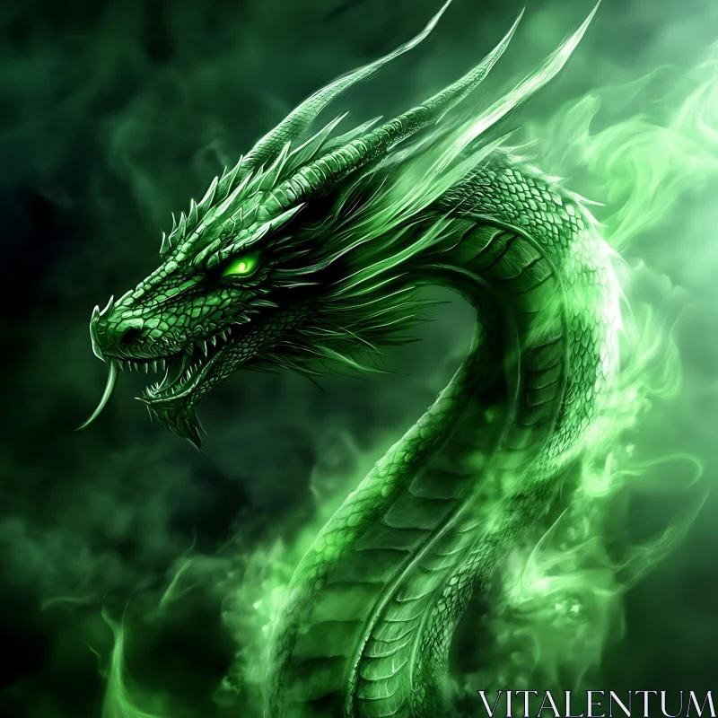 AI ART Jade Wyrm: A Fantasy Portrait