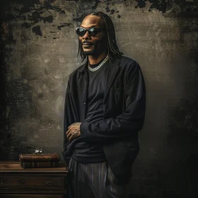 Stylish Portrait of Snoop Dogg