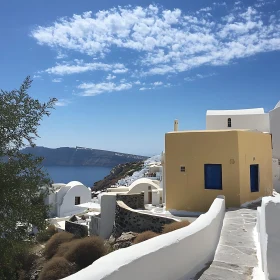 Scenic Santorini Island